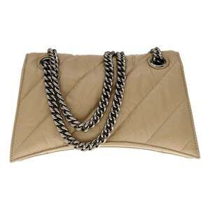 Balenciaga Crush Quilted Leather Chain Shoulder Bag
